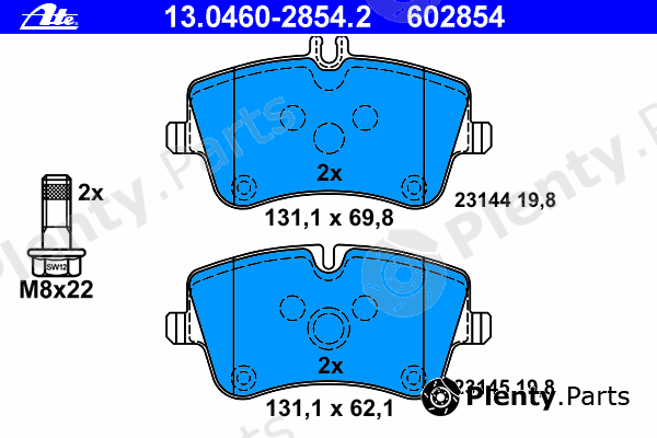  ATE part 13.0460-2854.2 (13046028542) Brake Pad Set, disc brake