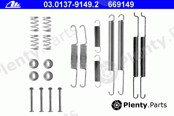  ATE part 03.0137-9149.2 (03013791492) Accessory Kit, brake shoes