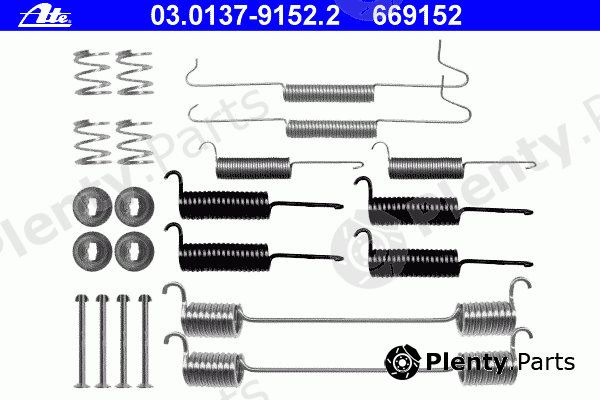  ATE part 03.0137-9152.2 (03013791522) Accessory Kit, brake shoes