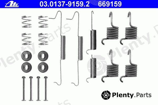  ATE part 03.0137-9159.2 (03013791592) Accessory Kit, brake shoes