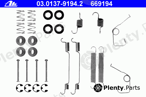  ATE part 03.0137-9194.2 (03013791942) Accessory Kit, brake shoes