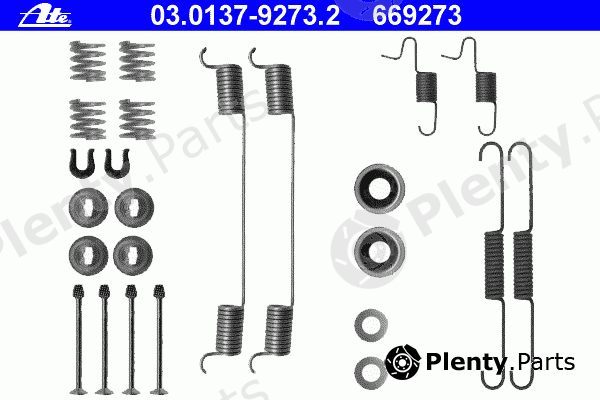  ATE part 03.0137-9273.2 (03013792732) Accessory Kit, brake shoes