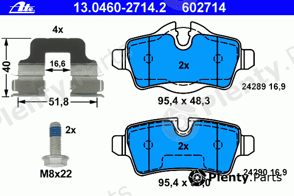  ATE part 13.0460-2714.2 (13046027142) Brake Pad Set, disc brake
