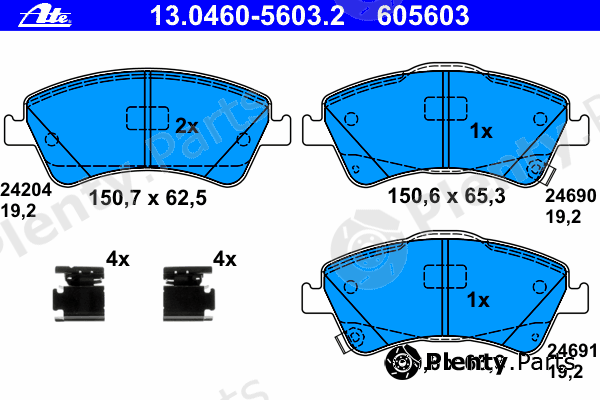  ATE part 13.0460-5603.2 (13046056032) Brake Pad Set, disc brake