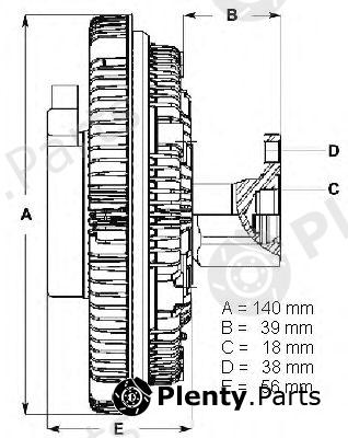  BERU part 0720002001 Clutch, radiator fan