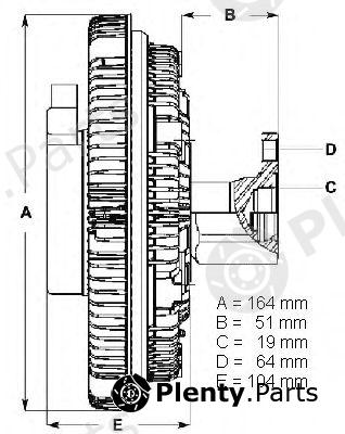  BERU part 0720002032 Clutch, radiator fan