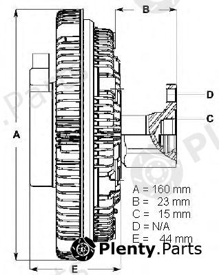  BERU part 0720002047 Clutch, radiator fan
