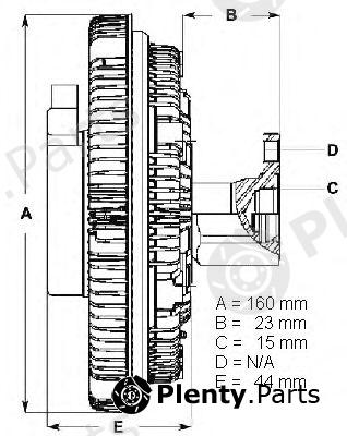  BERU part 0720002050 Clutch, radiator fan