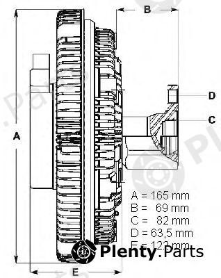  BERU part 0720002065 Clutch, radiator fan