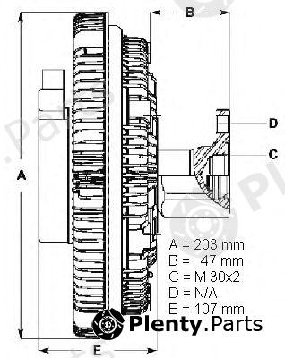  BERU part 0720002072 Clutch, radiator fan
