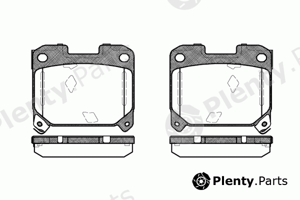  REMSA part 0475.04 (047504) Brake Pad Set, disc brake