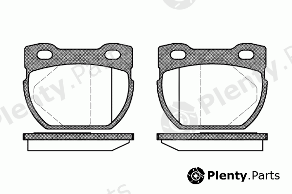 REMSA part 0584.00 (058400) Brake Pad Set, disc brake