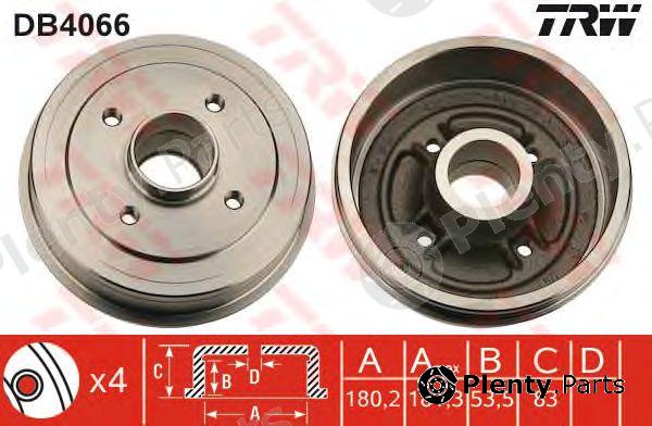  TRW part DB4066 Brake Drum