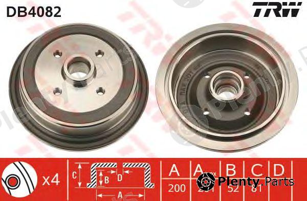  TRW part DB4082 Brake Drum