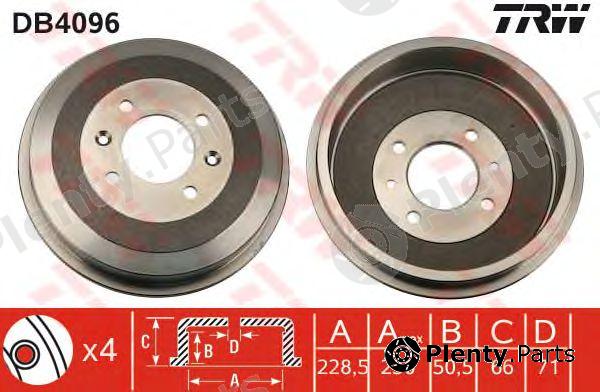  TRW part DB4096 Brake Drum