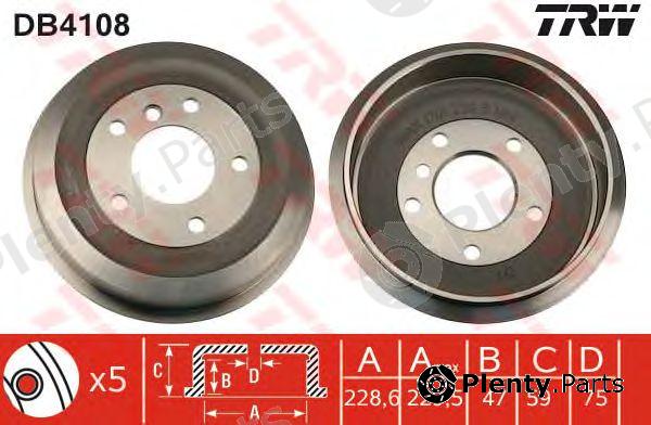  TRW part DB4108 Brake Drum