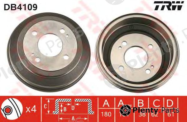  TRW part DB4109 Brake Drum