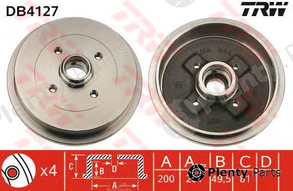  TRW part DB4127 Brake Drum