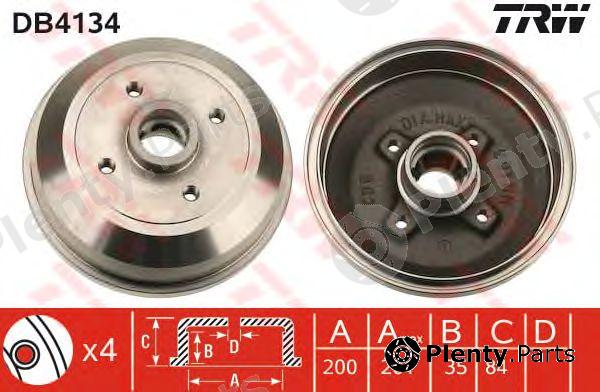  TRW part DB4134 Brake Drum