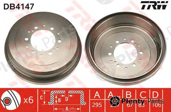  TRW part DB4147 Brake Drum