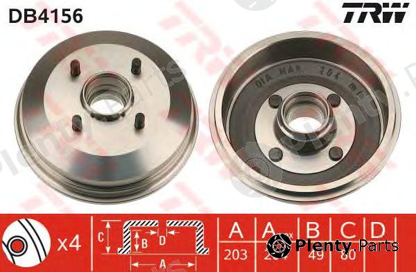  TRW part DB4156 Brake Drum
