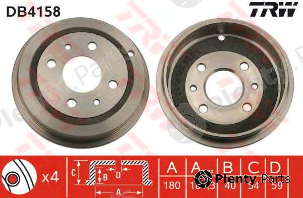  TRW part DB4158 Brake Drum