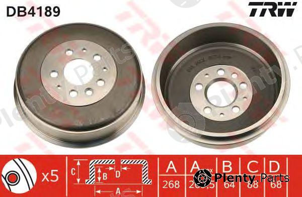  TRW part DB4189 Brake Drum