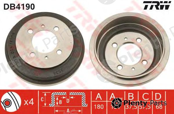  TRW part DB4190 Brake Drum