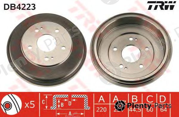  TRW part DB4223 Brake Drum
