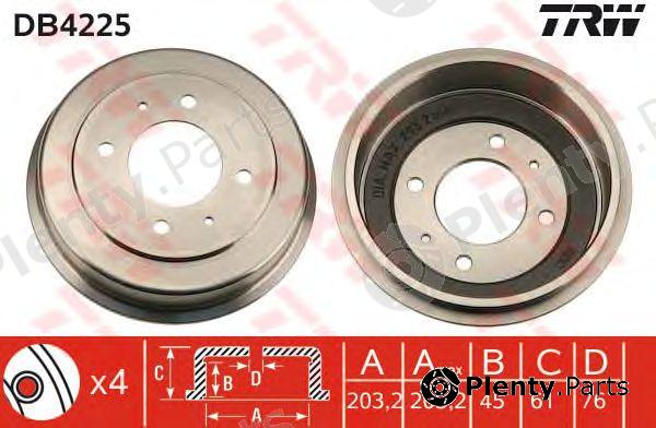  TRW part DB4225 Brake Drum