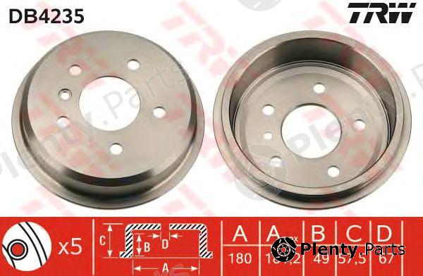  TRW part DB4235 Brake Drum