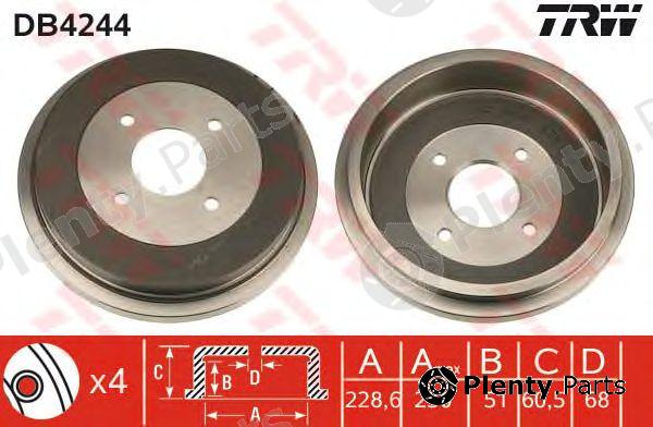  TRW part DB4244 Brake Drum