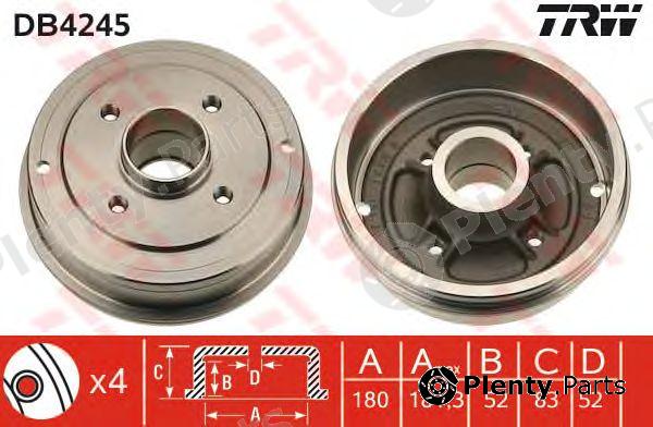  TRW part DB4245 Brake Drum