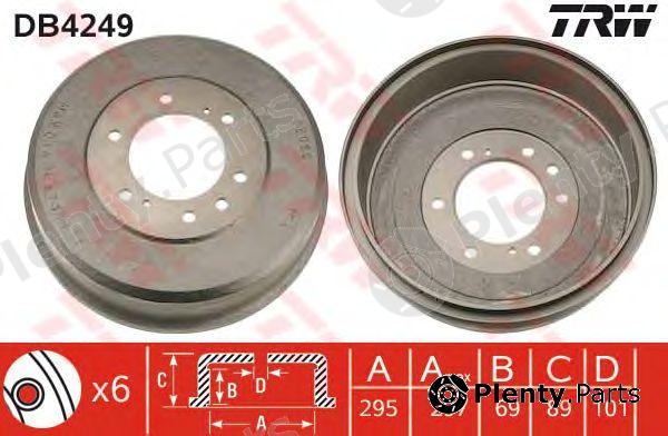  TRW part DB4249 Brake Drum