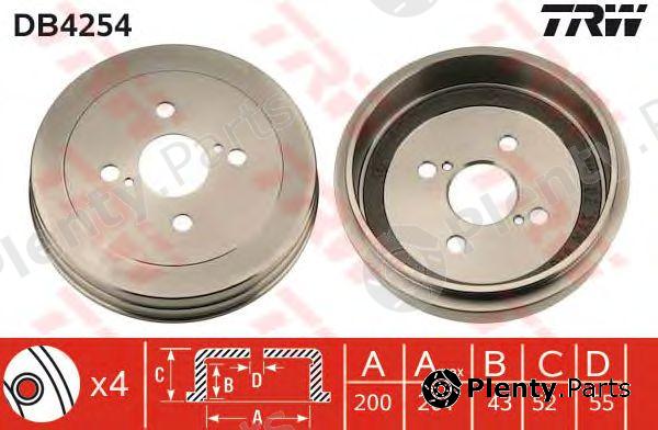 TRW part DB4254 Brake Drum