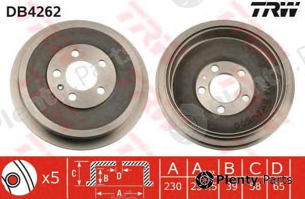  TRW part DB4262 Brake Drum