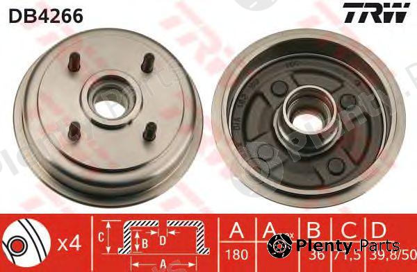  TRW part DB4266 Brake Drum