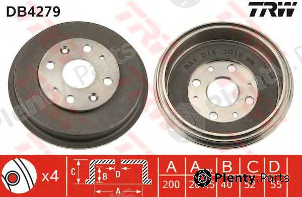  TRW part DB4279 Brake Drum