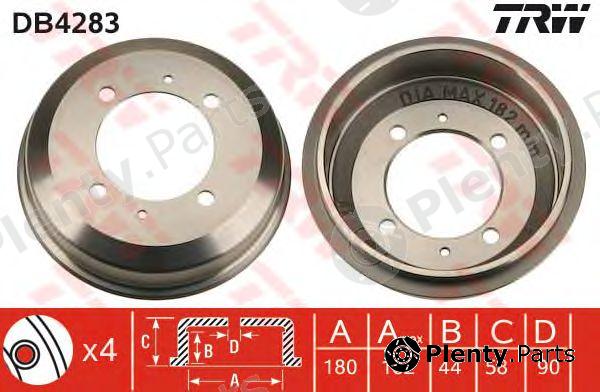  TRW part DB4283 Brake Drum