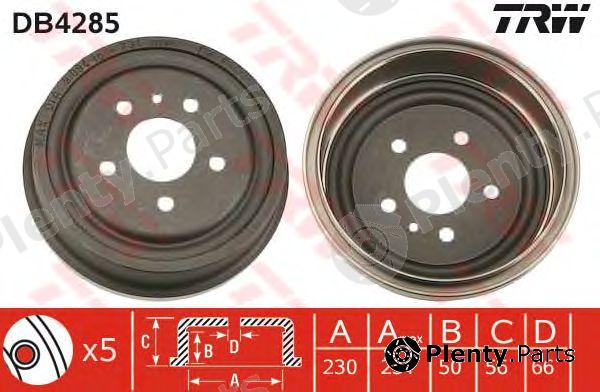  TRW part DB4285 Brake Drum
