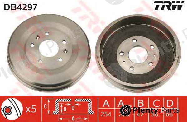  TRW part DB4297 Brake Drum