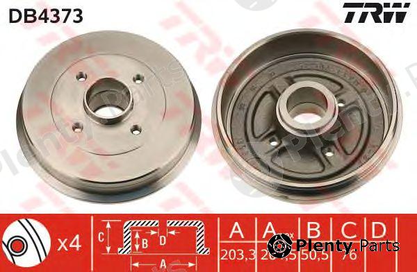  TRW part DB4373 Brake Drum