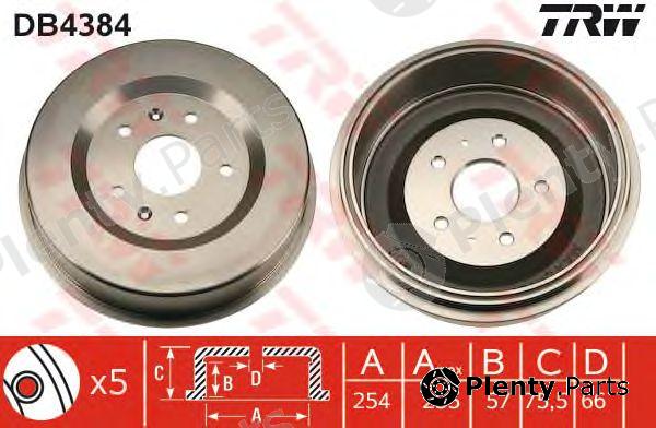 TRW part DB4384 Brake Drum