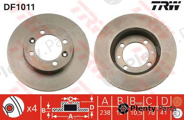  TRW part DF1011 Brake Disc