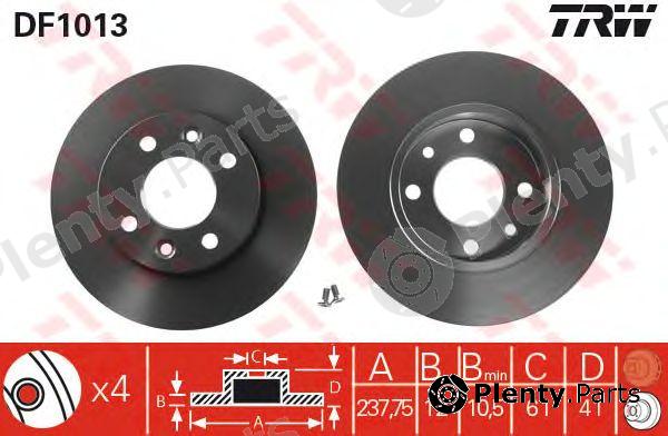  TRW part DF1013 Brake Disc