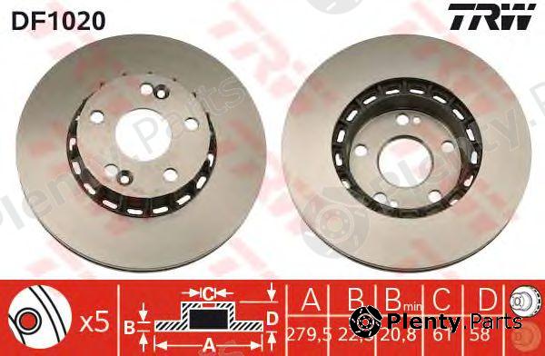  TRW part DF1020 Brake Disc
