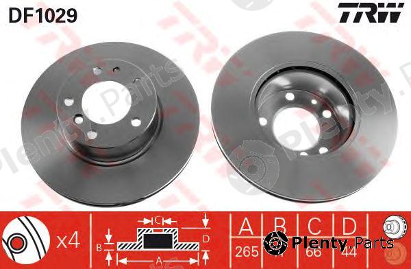  TRW part DF1029 Brake Disc