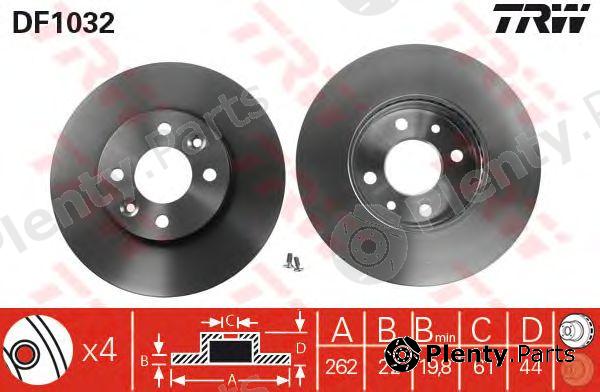  TRW part DF1032 Brake Disc
