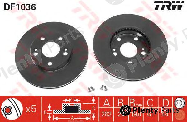  TRW part DF1036 Brake Disc