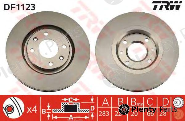 TRW part DF1123 Brake Disc